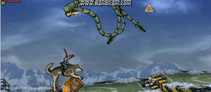 گرگ سواری و نابود کردن یک ربات در بازی هجوم 2