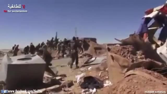 انهدام خودروی انتحاری داعش توسط نیروهای مردمی در حمرین