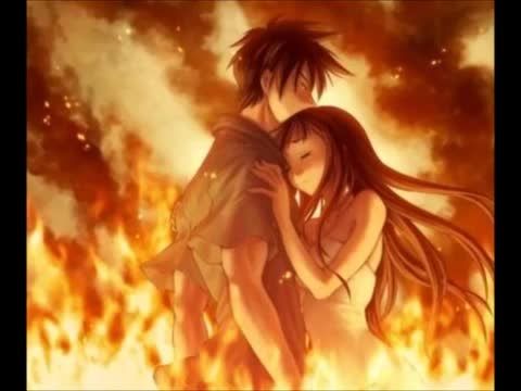 nightcore set fire to the rain