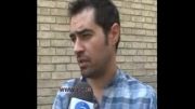 شهاب حسینی و مصاحبه بعد از نشست خبری فیلم هیس ..