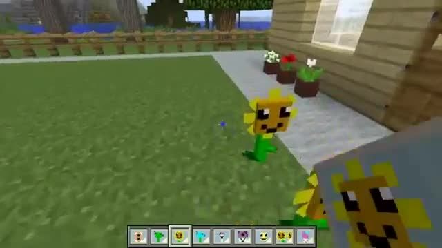 !!! Plants VS Zombies on the Minecraft cool mode