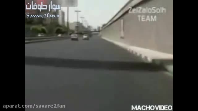 تعقیب و دستگیری راننده مست در اتوبان تهران!