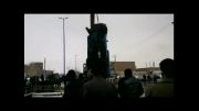 سقوط ماشین و تلاش برای خارج کردن ان  در تاجیارسراب