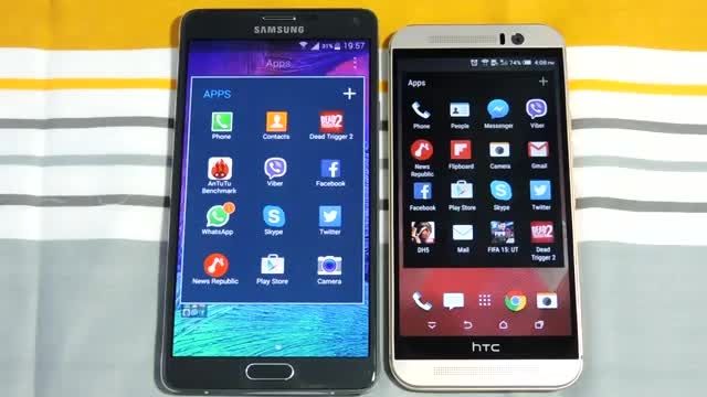 HTC ONE M9 VS SAMSUNG GALAXY NOTE 4_ OPENING APPS