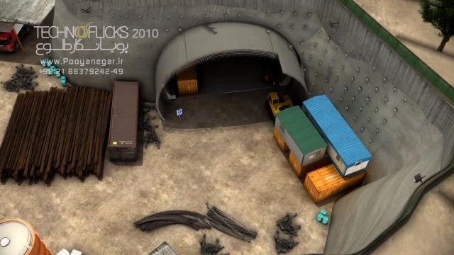 انیمیشن عمرانی-صنعتی تونل نیایش تهران
