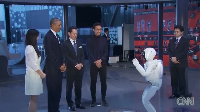 روباتی که با شوتش اوباما را متعجب کرد!