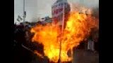 سوزاندن ابلیسک در 22 بهمن 91 گرگان