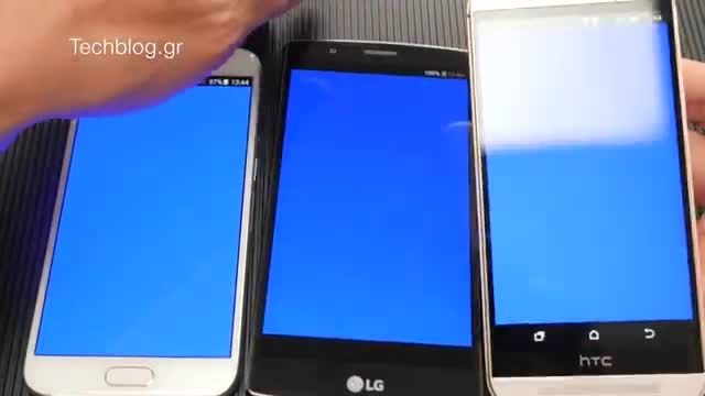 LG G4 vs Samsung GS6 vs HTC One M9 - Display Comparison