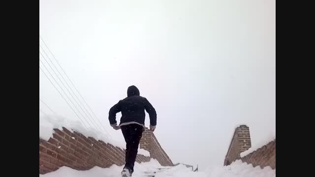 اسکی کردن از پل هفت چشمه اردبیل