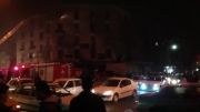 آتش گرفتن آزمایشگاه فروردین در محله سلسبیل