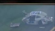 پرت شدن موتور ماشین مسابقه بین تماشاگران با سرعت 300 کیلومتر در رالی 2013