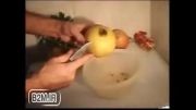 یک روش بسیار زیبا برای دان کردن انار
