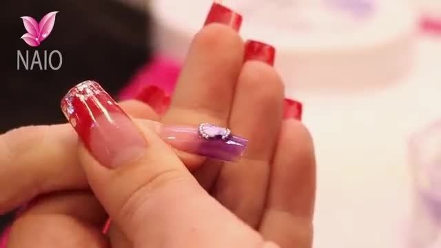 Purple Jewel Acrylic Nail Art Tutorial Video by Naio Na