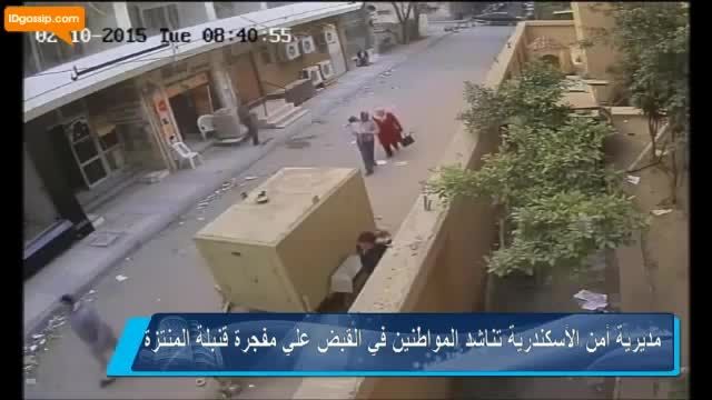 لحظه بمب گذاری یک تروریست در مصر