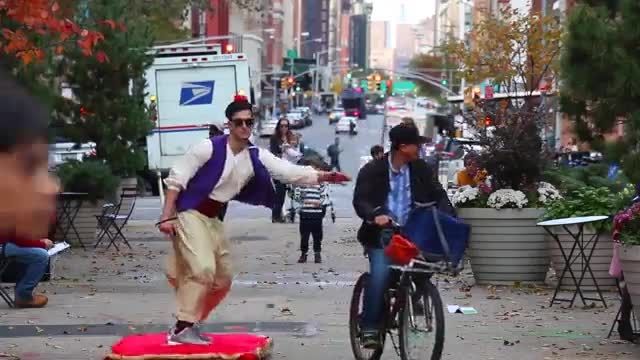 علاءالدین و قالیچه پرنده شهر نیویورک آمریکا کاملا واقعی