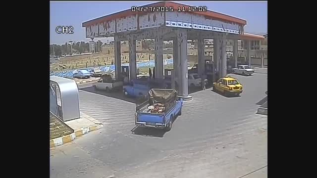 انفجار پمپ بنزین در ایران