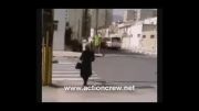 تصادف ایرانمنش با مینی بوس، اولین زن بدلکار ایرانی -فیلم بیداری
