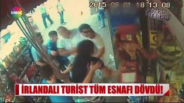 کتک کاری توریست ایرلندی کویتی الاصل و مغازه داران ترکیه