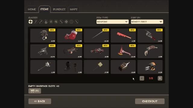 How to get all Team fortress 2 weapons free