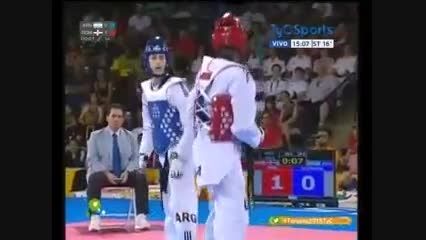 Taekwondo Argentina vs Rep Dominicana Guzman Pie Paname