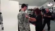 پشت پرده ساخت تابلو تبلیغاتی زن مسلمان درآغوش سرباز آمریکایی