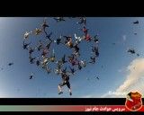 فیلمی زیبا از سقوط آزاد دسته جمعی