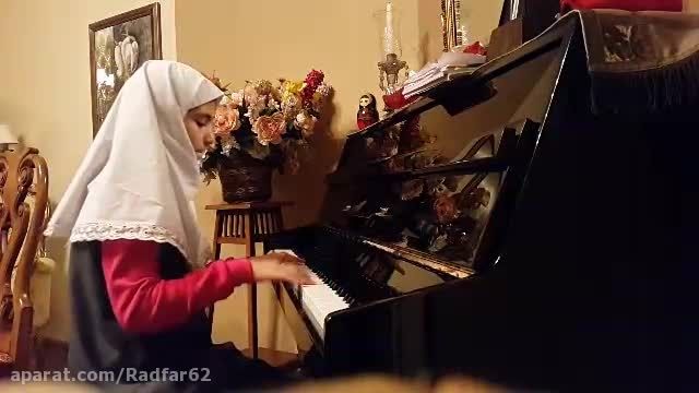 پیانیست جوان-مانیا توسلی-موسیقی فیلم تایتانیک(هورنر)
