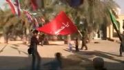 پرچم حرم امام حسین در چاهکوتاه