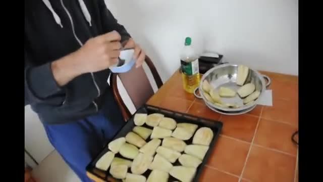 سرخ کردن بادمجون در سه سوت بدون روغن - How To fry eggpl