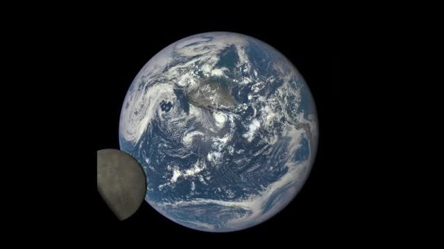 ویدئوی ناسا از چرخش زمین و ماه