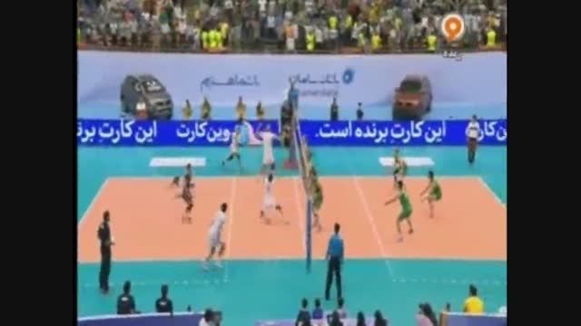 والیبال قهرمانی آسیا  ایران و استرالیا (امتیازات آخر)