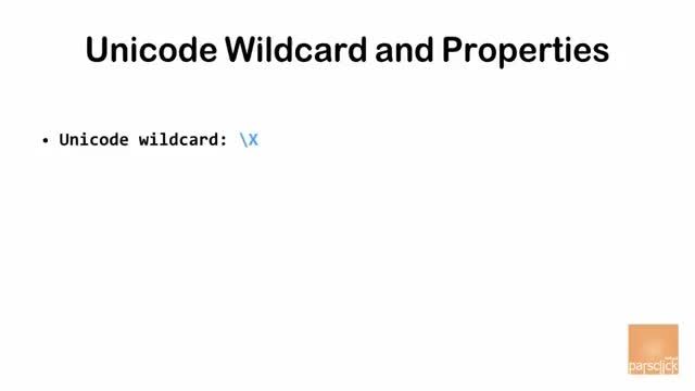 معرفی Unicode Wildcard در RegEx عبارت با قاعده
