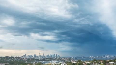 ویدئوی تایم لپس از طوفان سیدنی