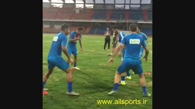 تمرین شاد تیم ملی در هند