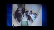 کتک زدن یک زن معلول توسط پلیس امریکا !!!