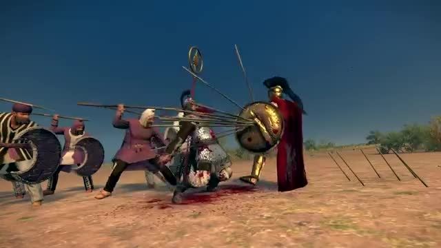 یک سرباز رومی در برابر 40 سرباز ایرانی در بازی Rome !!!
