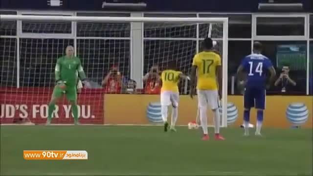 خلاصه بازی: آمریکا ۱-۴ برزیل