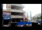ریزش ناگهانی ساختمان در مرکز شهر