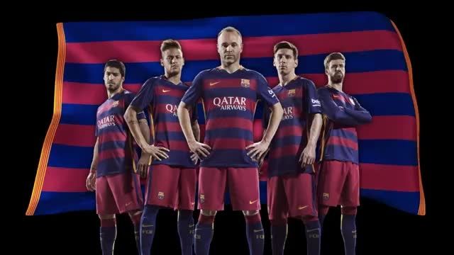 رونمایی بارسلونا از لباس فصل 2015 - 2016
