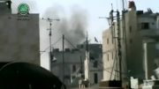 بمباران شدید در حمص و مردم به دنبال  سرپناه