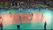 زیباترین صحنه امتیازگیری دیدار والیبال ایران-روسیه(2-3)