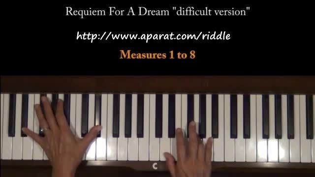 آموزش پیانو آهنگ Requiem for a Dream