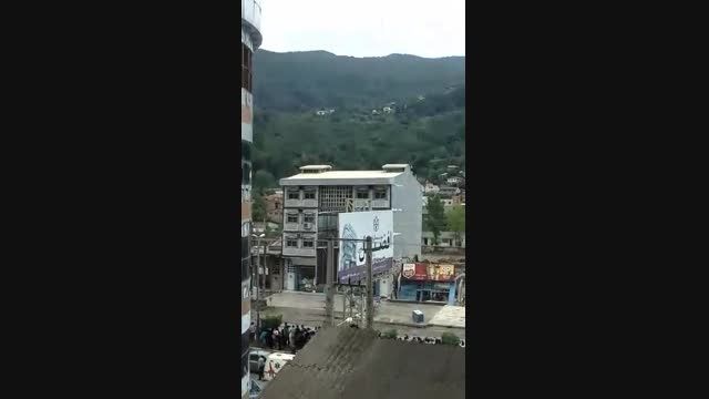 تخرب ساختمان بر اثر سیل در مازندران