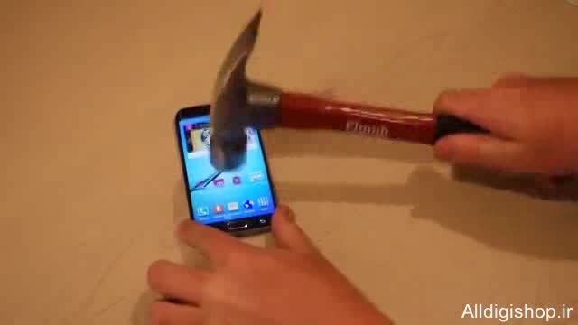 تسط خط و خش و ضربه با چکش و چاقو Galaxy S6 edghe
