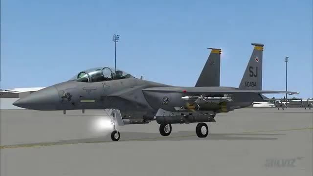 F-15 در شبیه ساز پرواز