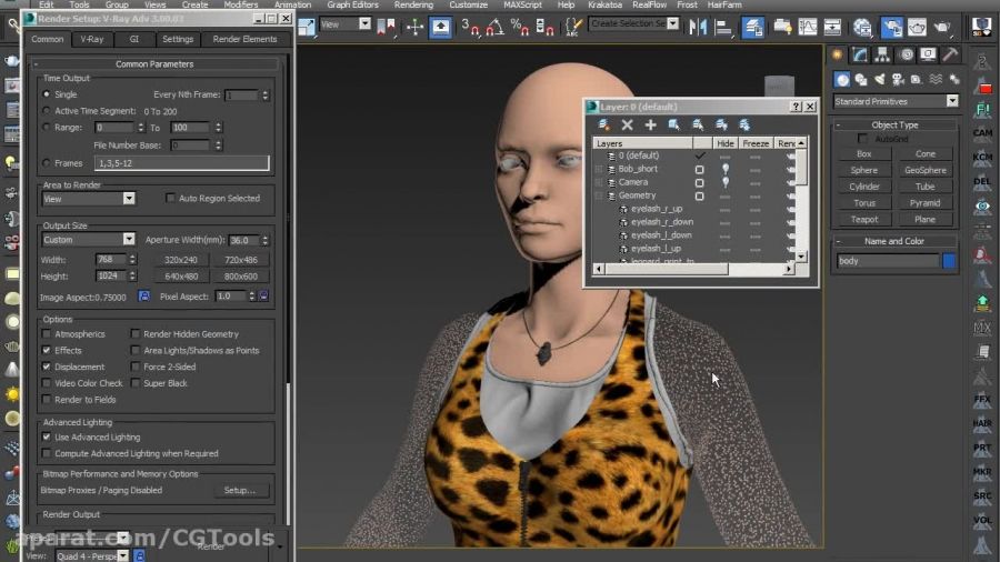 Creating Production Quality Hair Using KRAKATOA in 3ds Max