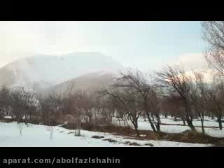 مرند-طبیعت برفی وزمستانی روستای میاب