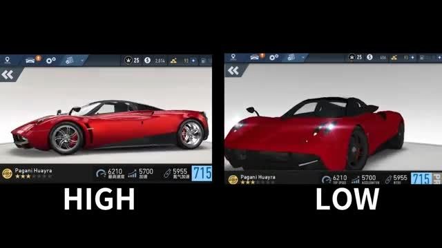 Need For Speed No Limits Low VS High Graphics