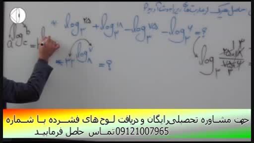 آموزش ریاضی(توابع و لگاریتم)  با مهندس مسعودی(27)