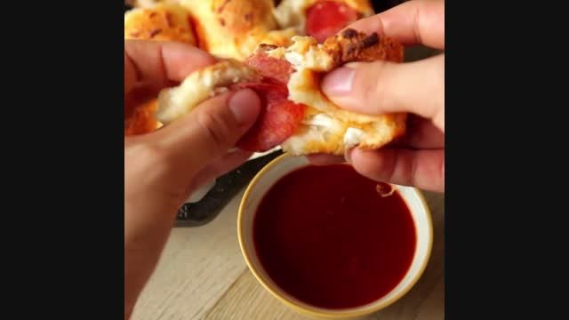 آشپزی سولیکو: پیتزا پپرونی توپی
